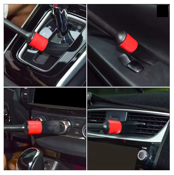 Juego 5 Cepillos Pinceles Limpieza, Detallado Automotriz