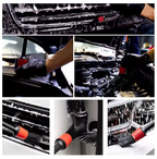 Juego 5 Cepillos Pinceles Limpieza, Detallado Automotriz