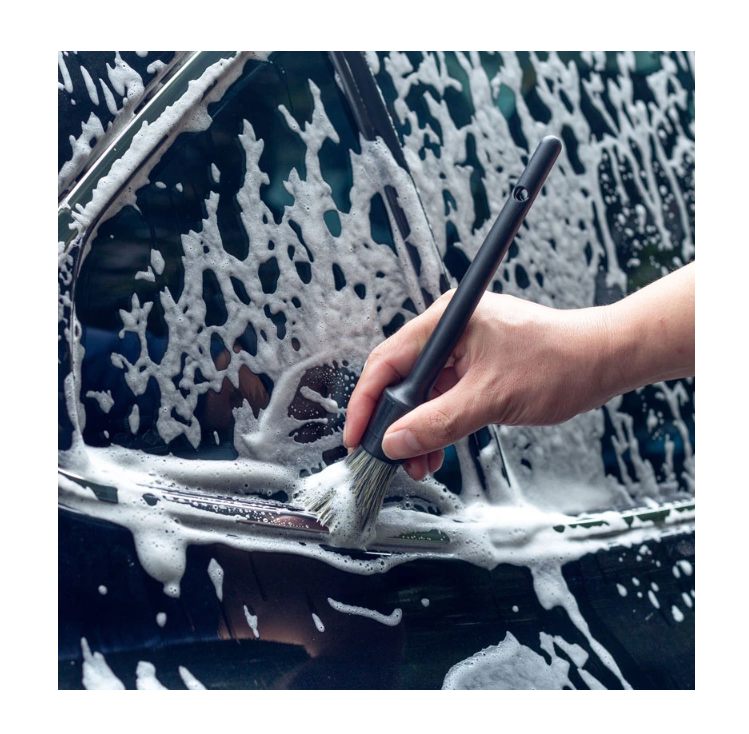 Kit Brochas Premium Pelo De Jabalí Detallado Automotriz 3pz