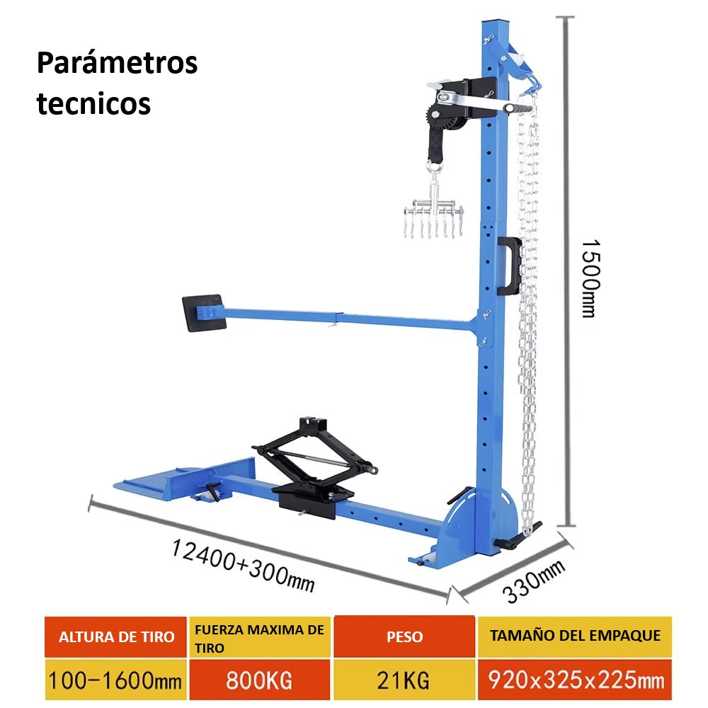Vigueta L para enderezado de chasis