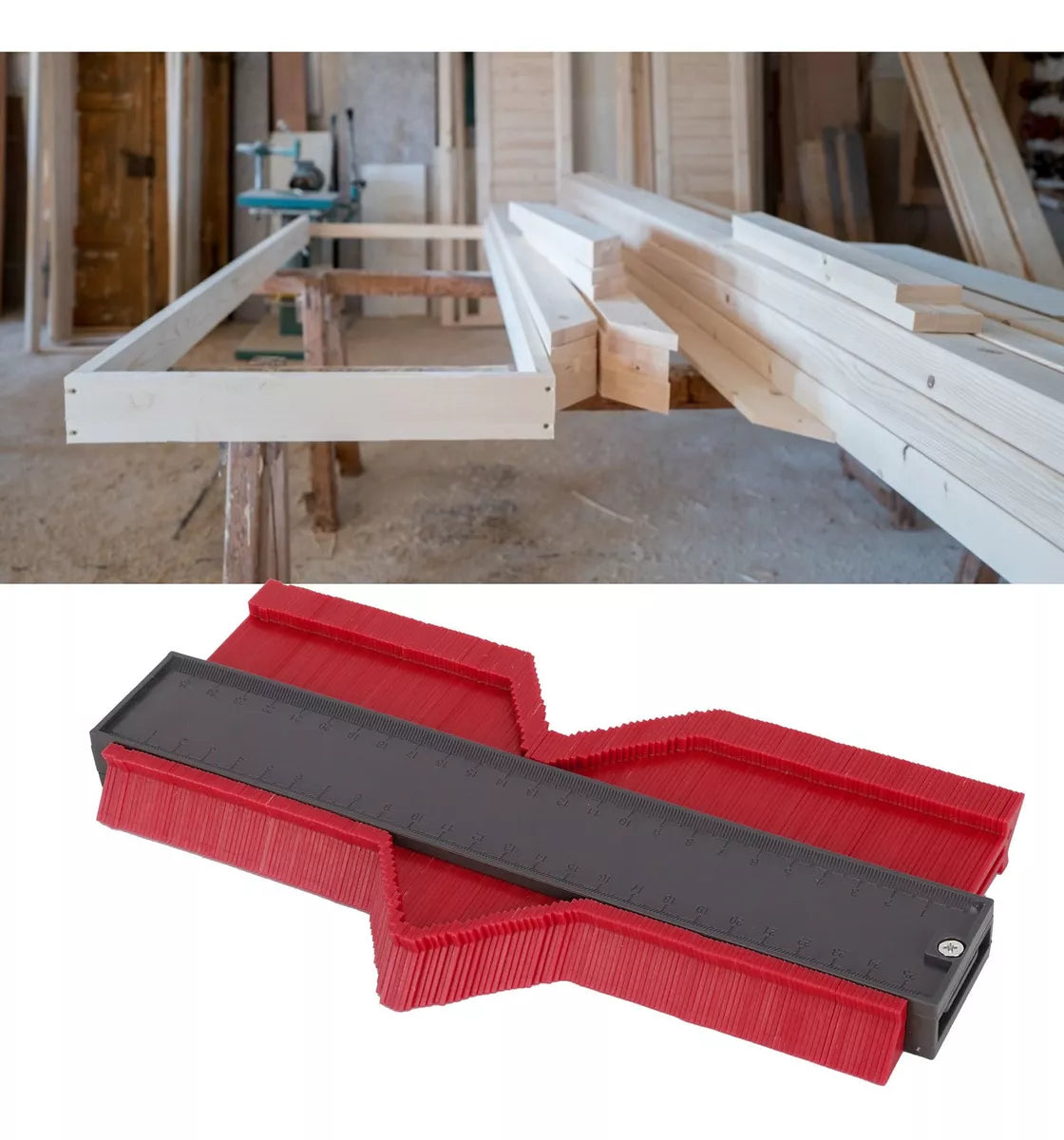 Regla De Contorno De Calibre, Perfilometro,  25 Cms